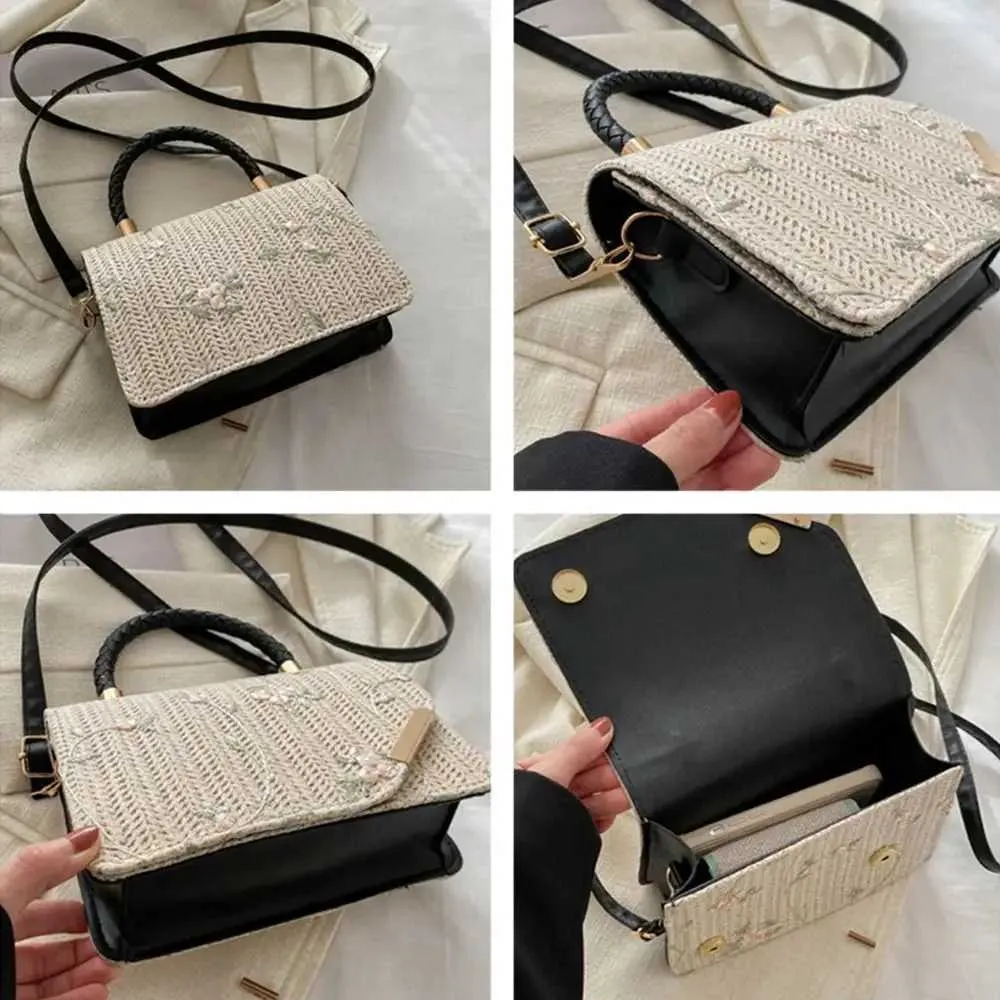 Borsa a tracolla in paglia boho per donna estate spiaggia mare_voghion.com