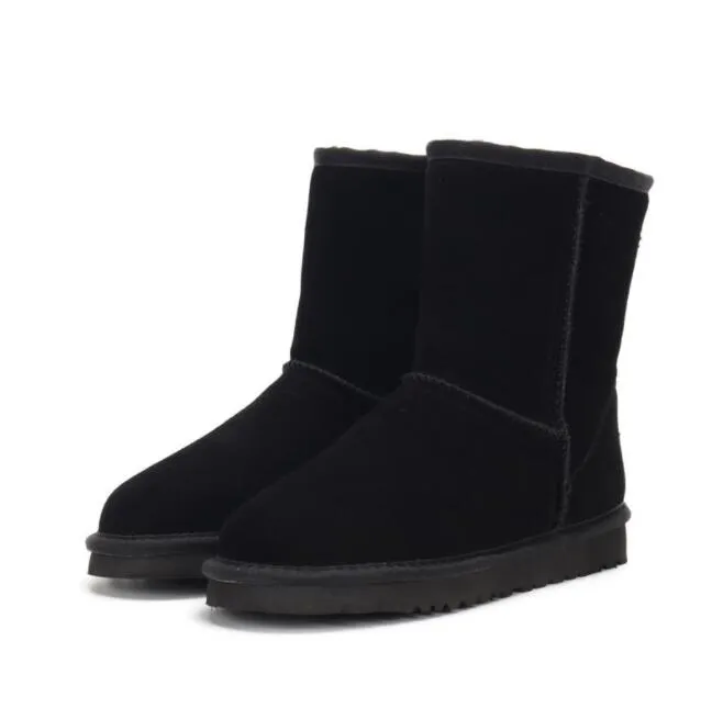 Damen Kurzschnee Aus 5825 Shearg Bootie Lässig Weiche Bequeme Schaffell Warm Halten Stiefel Schuhe mit Box Karte Staubbeutel_voghion.com