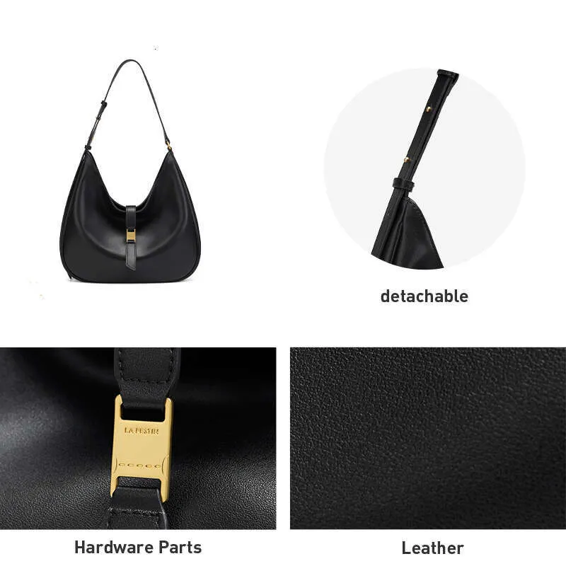 LA FESTIN Origineel merk 2024 Nieuwe zomer Grote capaciteit Tote Zwarte schoudertassen Crossbody Casual damestas_voghion.com