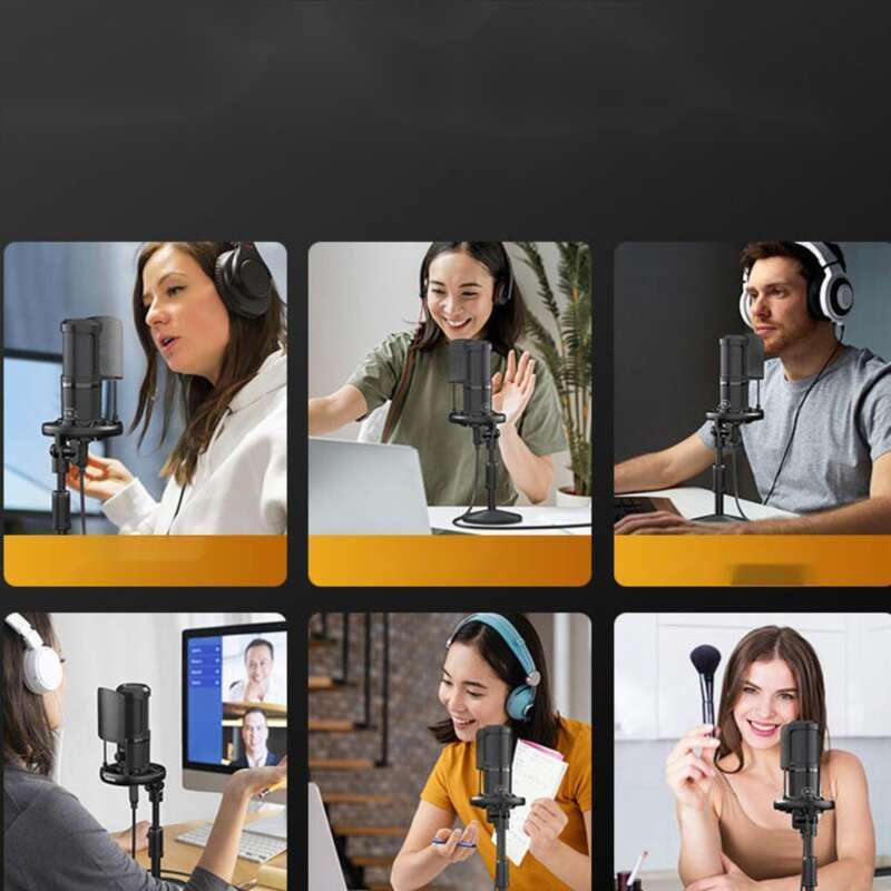 Maono Shank-opptaksmikrofon PM461T Datamaskin Desktop Live Streaming-enhet USB National K Song Dubbing Au 1_voghion.com