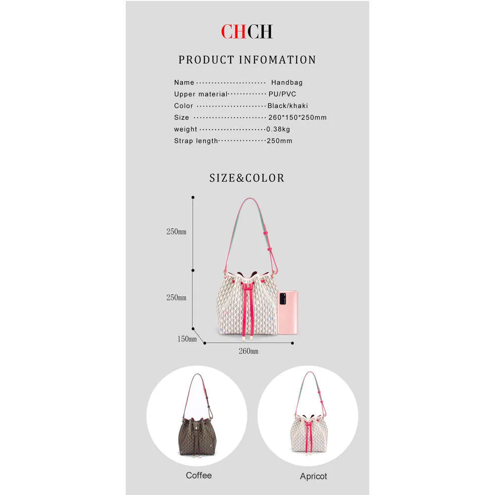 Borsa a secchiello da donna con coulisse, classica, alla moda, tinta unita, nuova, con tracolla, per feste e appuntamenti_voghion.com