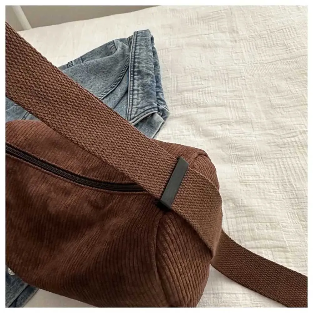 Genți de mână pentru femei, genți de umăr din catifea reiată, culoare solidă, tip messenger, tip crossbody, genți de mână pentru machiaj și ruj, C241216_voghion.com