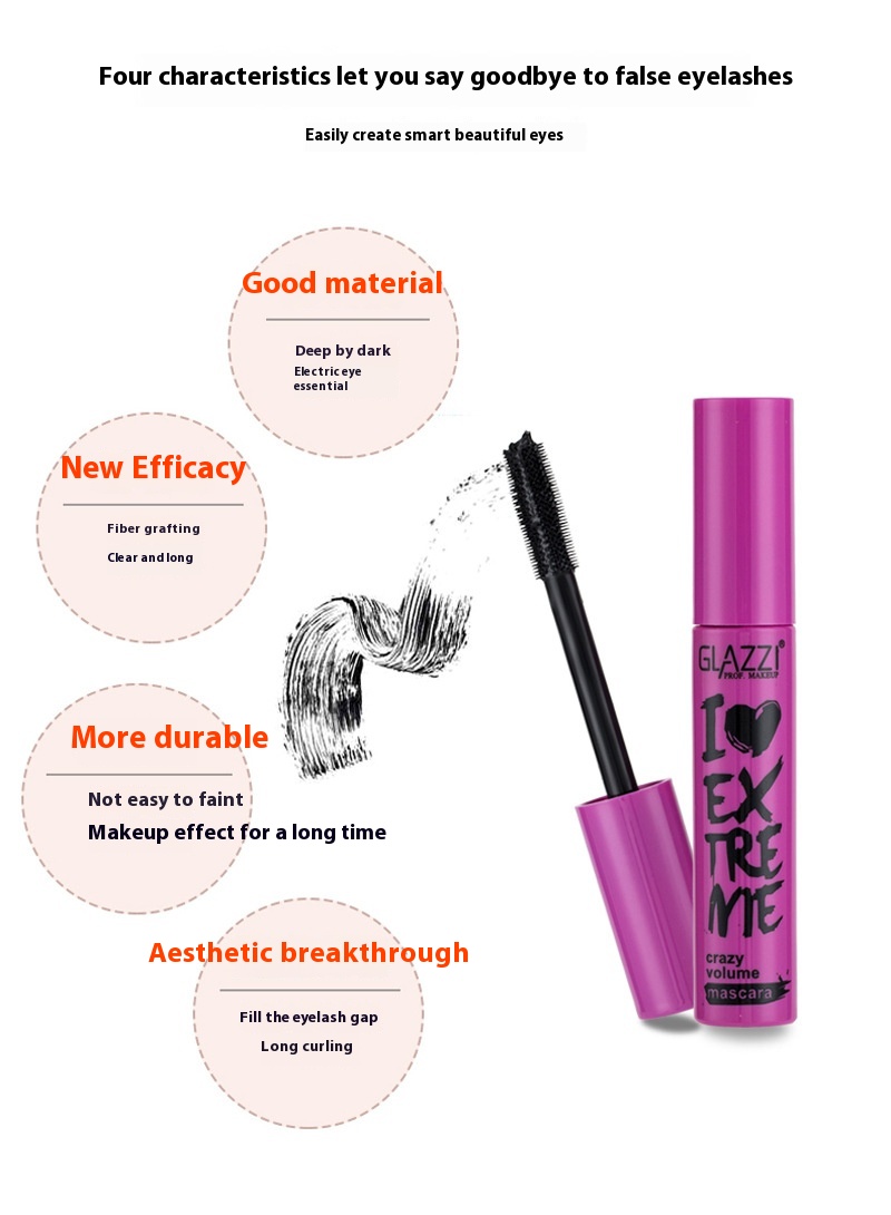 GLAZZI purple and pink eye black does not stain shop makeup_voghion.com