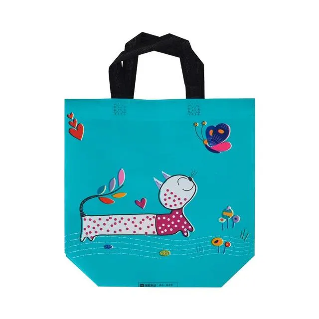 Non-woven Fabric Reusable Shopping Bags 4 Sizes Foldable Tote Grocery Clothes Storage Travel Eco Friendly Shopper Bag_voghion.com