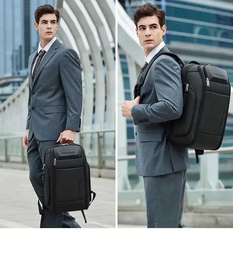 Waterproof Anti-theft Men's Business Backpack With Usb Charging_voghion.com