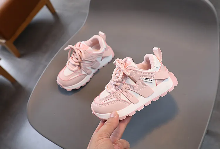 Zapatillas deportivas escolares para niños pequeños, unisex, para entrenamiento, para exteriores, cómodas, tallas 21_voghion.com