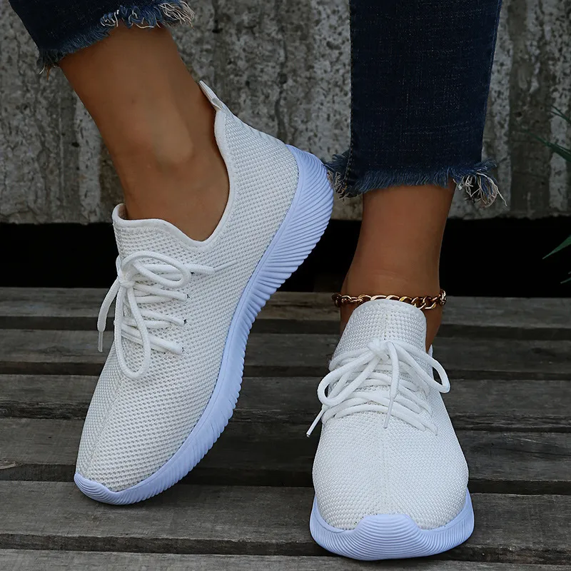Women's Breathable Walking Shoes Non-slip Comfortable Trainers_voghion.com