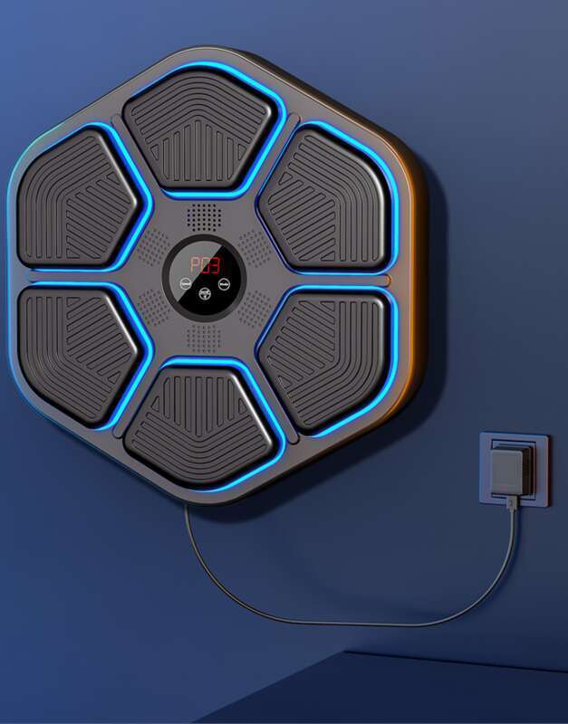 Fitness y entretenimiento integrales: máquina de música inteligente con dianas de boxeo para pared, diversión sin límites para los niños._voghion.com