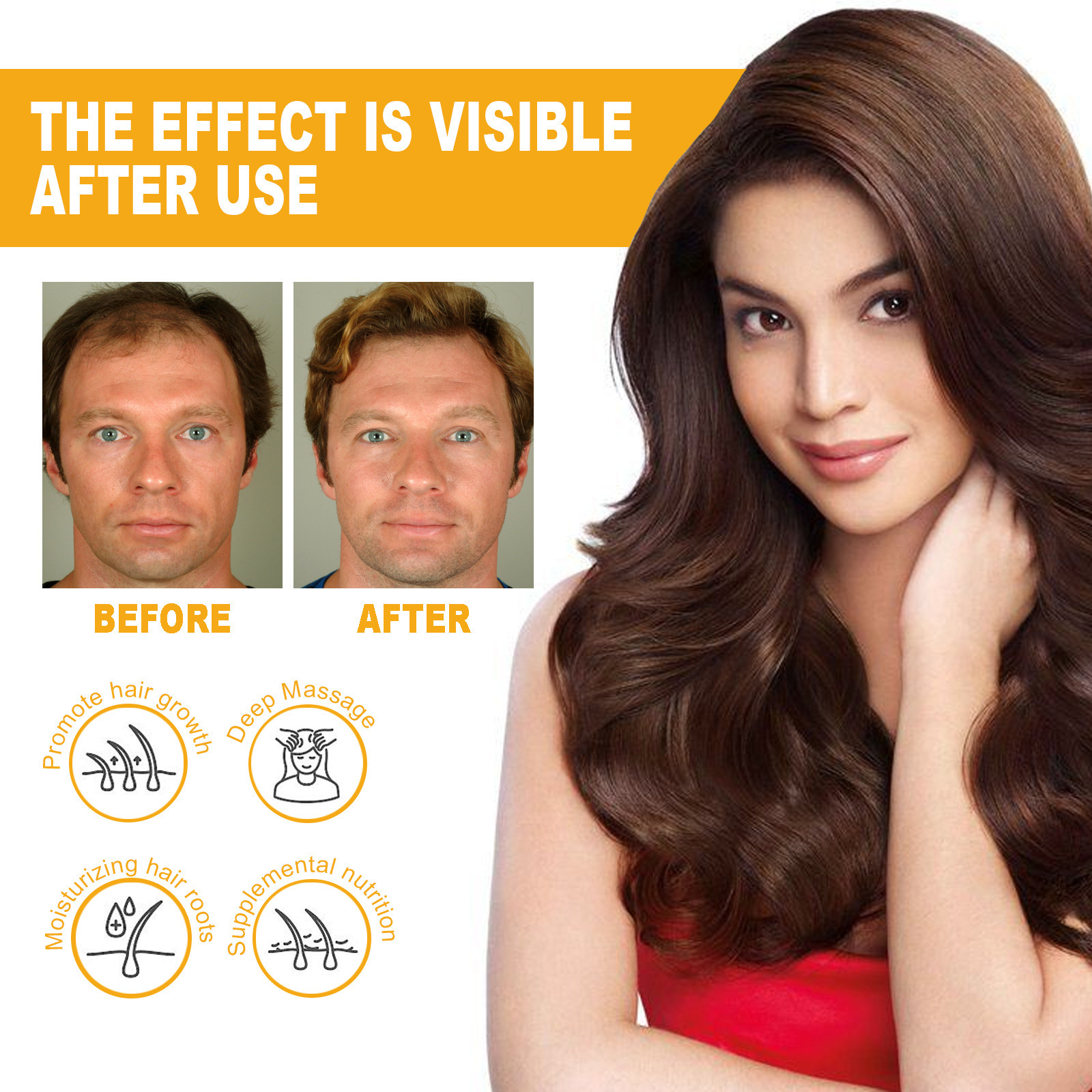 HOEGOA Spray nutriente alla biotina, fissaggio tenace e trattamento di prevenzione della caduta dei capelli_voghion.com