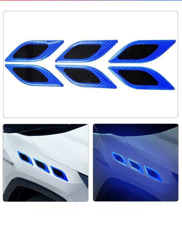 Car Leaf Panel, Fender Reflective Body St, Anti-collision Strip, Safety Warning, Engine Light Eyebrow Decorative_voghion.com