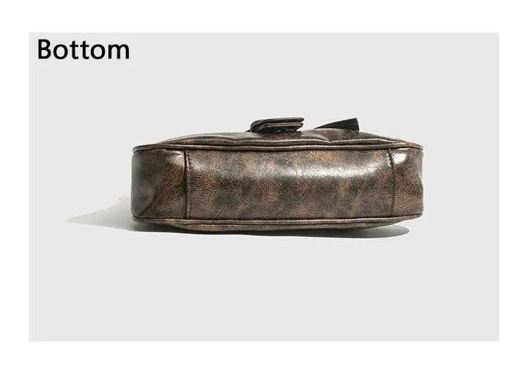 Retro stiliaus PU odos moteriškos rankinės per petį, 2024 m., maža, vintažinė, moteriška rankinė per petį, skirta pažastims, madingas dizainas_voghion.com