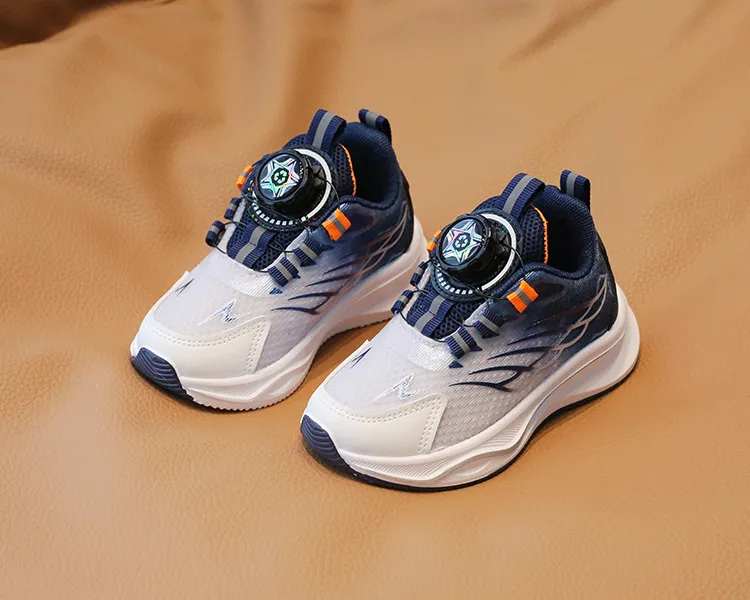 Kleinkind Sport Frühjahr Neue Junge Basketball Rotierenden Schnalle Kinder Cutefeet Mode Mädchen Licht Lauf Trainer Schuhe Größen 21_voghion.com