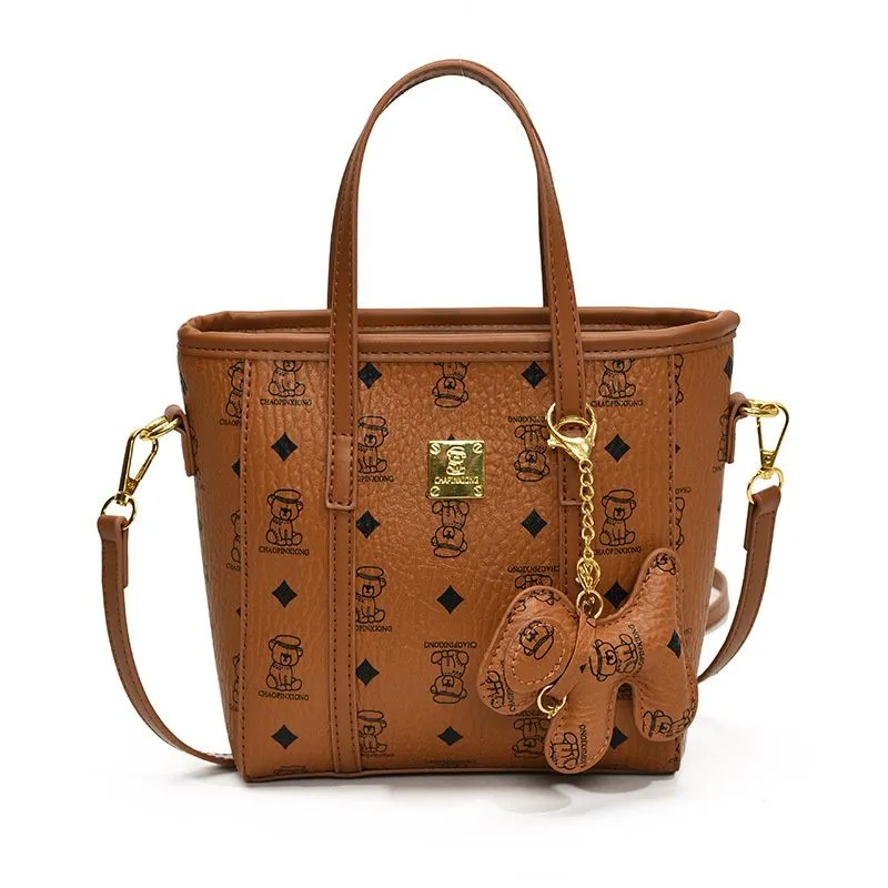 Designer Shoulder Handbags Fashion Print Bucket Bag, Large Capacity Underarm Messenger Bag For Women_voghion.com