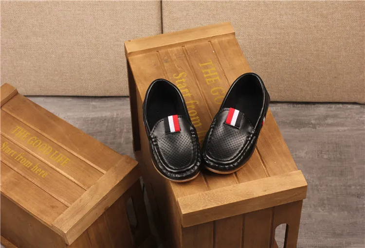 Kanner PU Lieder Jugend Casual Style Happysteps Weich bequem Loafers Slip on Klengkanner Kannerschong Gréissten US5C-US4Y_voghion.com