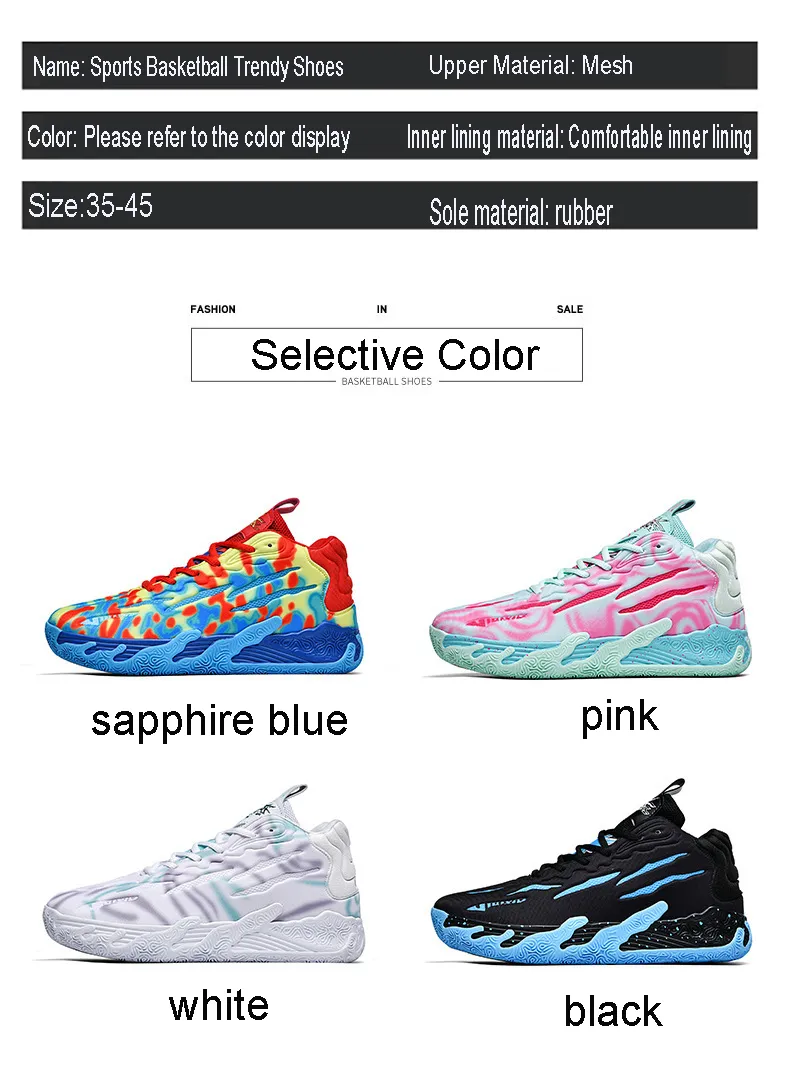 new Free Practical Cushioning Shipping Sports Breathable Casual Anti Slip And Wear-resistant Basketball Men Fashion_voghion.com