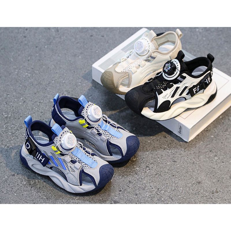 Boys' 2024 summer new children's sports sandals boys non-slip beach shoes_voghion.com