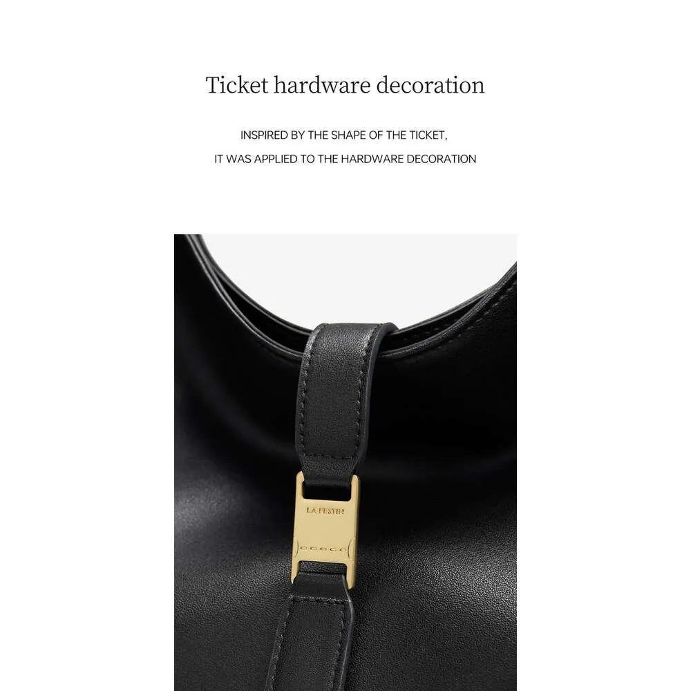 LA FESTIN Origineel merk 2024 Nieuwe zomer Grote capaciteit Tote Zwarte schoudertassen Crossbody Casual damestas_voghion.com