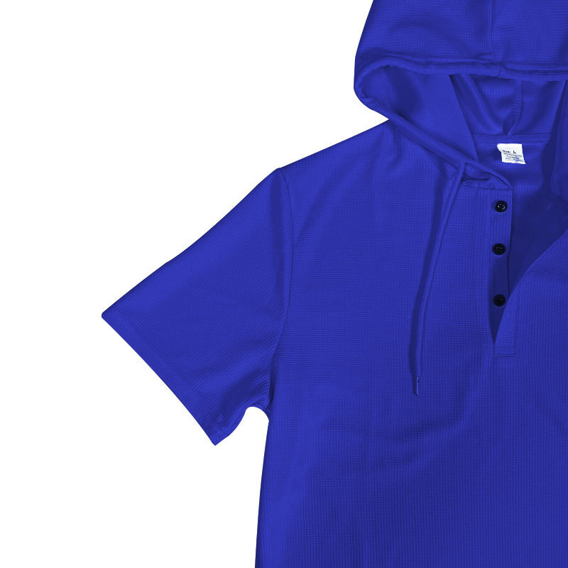 2024 New Summer Short Sleeved T-shirt Men's Hooded Top American Henry Shirt_voghion.com