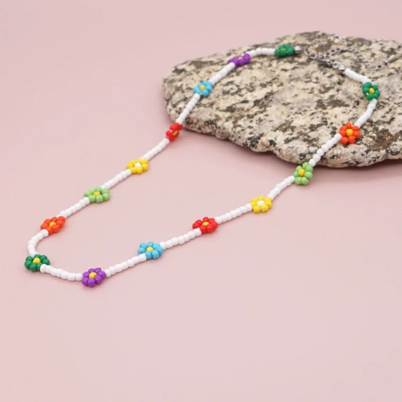 Chains Resin Beaded Clavicle Necklaces Women Summer Jewelry Neck For Woman_voghion.com