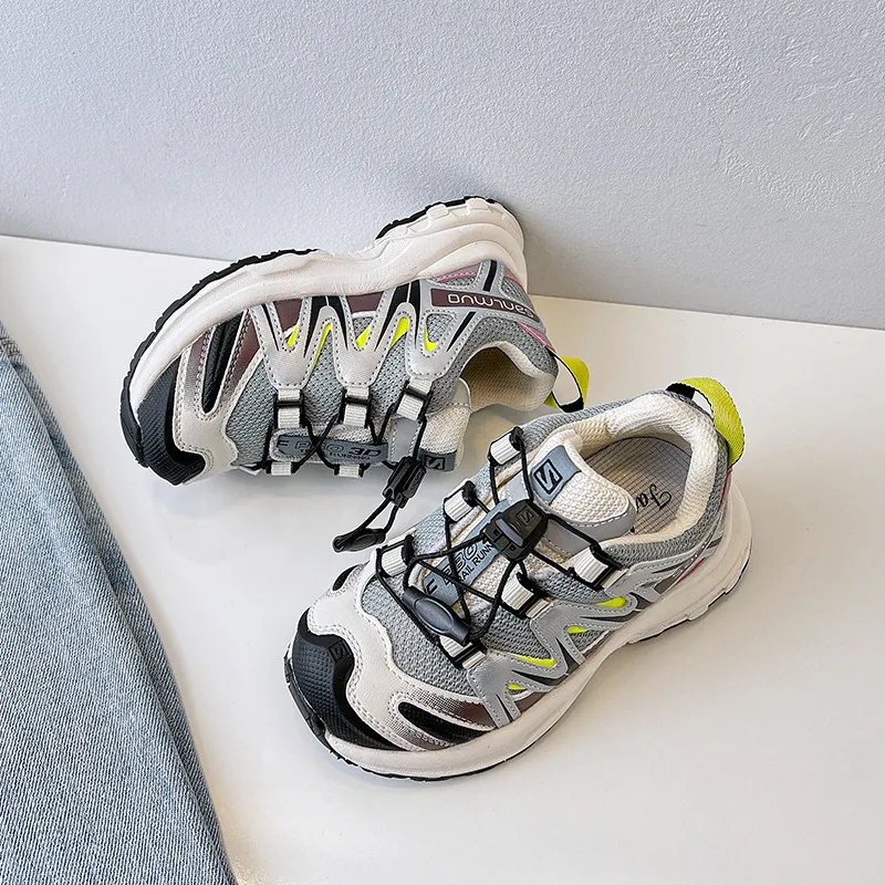 Childrens soft boys breathable non slip running girls fashionable and casual clumsy sports shoes 240627_voghion.com