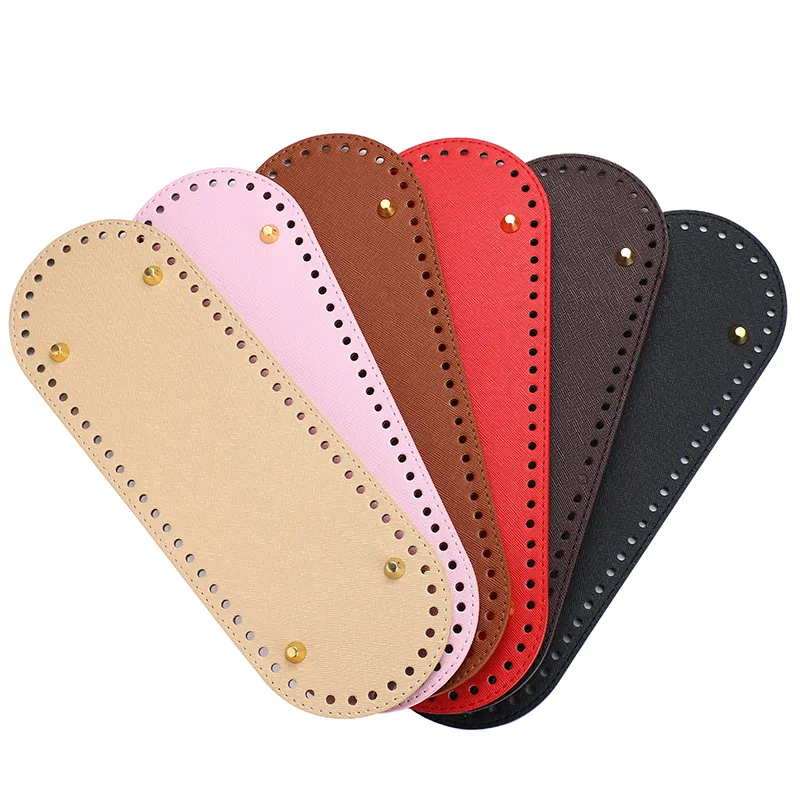 29.5*10cm Long Bottom For Knitted PU Leather Base Handmade With Holes Diy Crochet Women Shoulder Bag Accessories_voghion.com