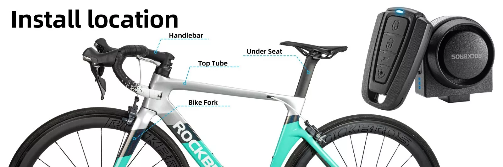 ROCKBROS Campanello per bicicletta Sirena di avvertimento wireless Campanello per bambini IPX5 Elettrico_voghion.com