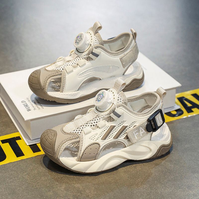 Boys' 2024 summer new children's sports sandals boys non-slip beach shoes_voghion.com
