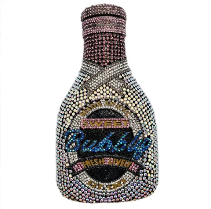 Borsa clutch champagne con cristalli pochette da sera donna_voghion.com