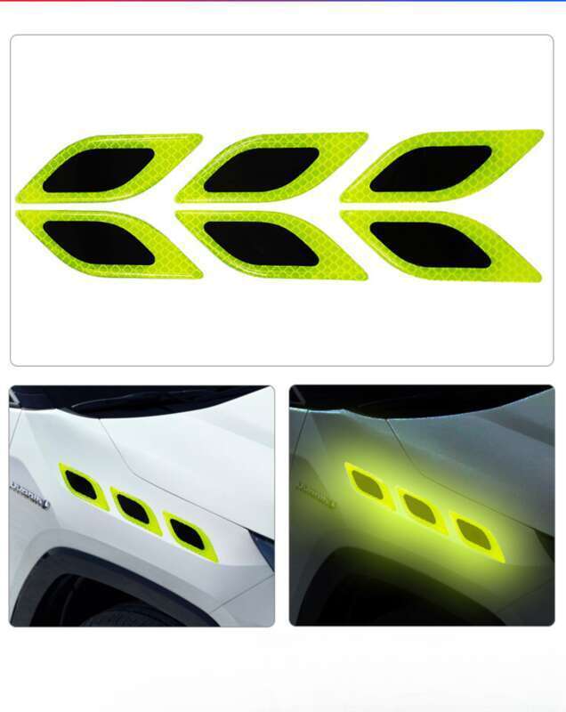 Car Leaf Panel, Fender Reflective Body St, Anti-collision Strip, Safety Warning, Engine Light Eyebrow Decorative_voghion.com
