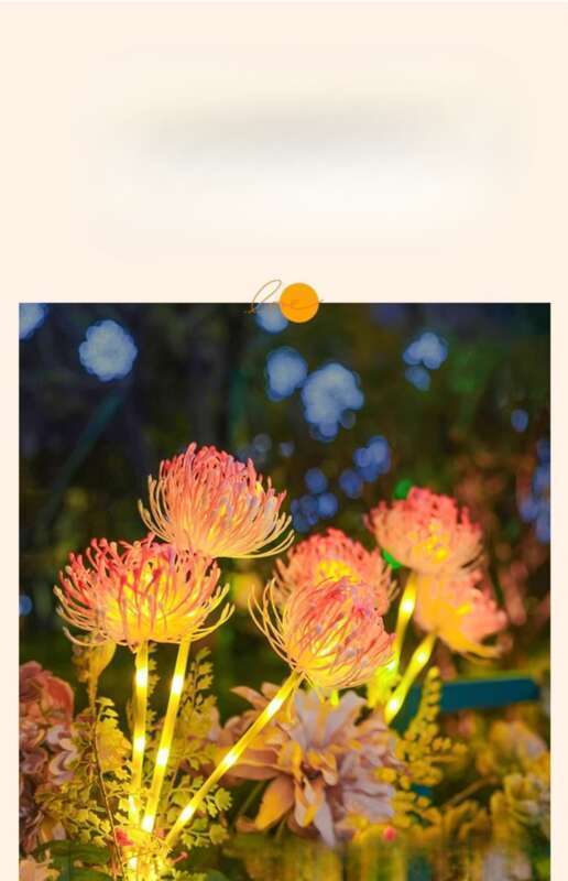 Nueva lámpara LED de diente de león con energía solar para enchufar en el suelo, para exteriores, para decorar patios, con simulación de césped y césped._voghion.com