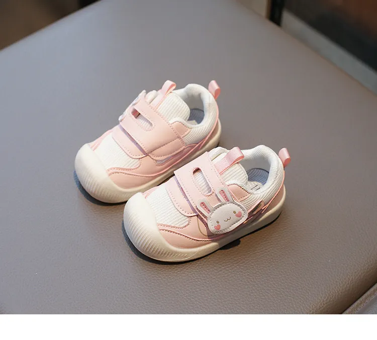 Çocuklar Yumuşak Tabanlı İlk Yürüteçler Bebek İlkbahar Sonbahar File Üst Cutefeet Çocuk Günlük Spor Ayakkabıları Yürümeye Başlayan Çocuk Kaymaz_voghion.com