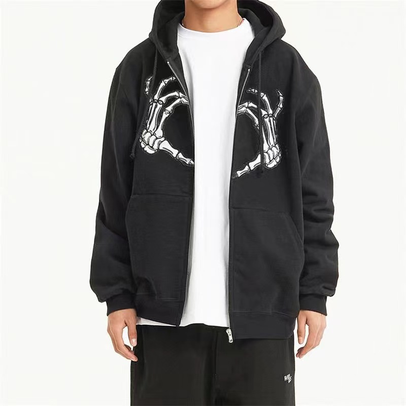 Gothic Schmetterling Kapuzenjacke Herren Für Herbst Und Winter_voghion.com