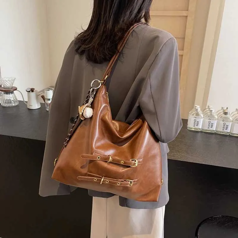 Damen Casual Schulter Multifunktionale Praktische Große Kapazität Damen Handtasche Reißverschluss Einkaufs Umhängetasche Y241216_voghion.com