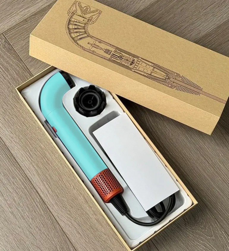 Asciugacapelli ionico di design - Anioni, tubo curvo, silenzioso, soffiatore ad alta velocità e sicuro, Europa_voghion.com