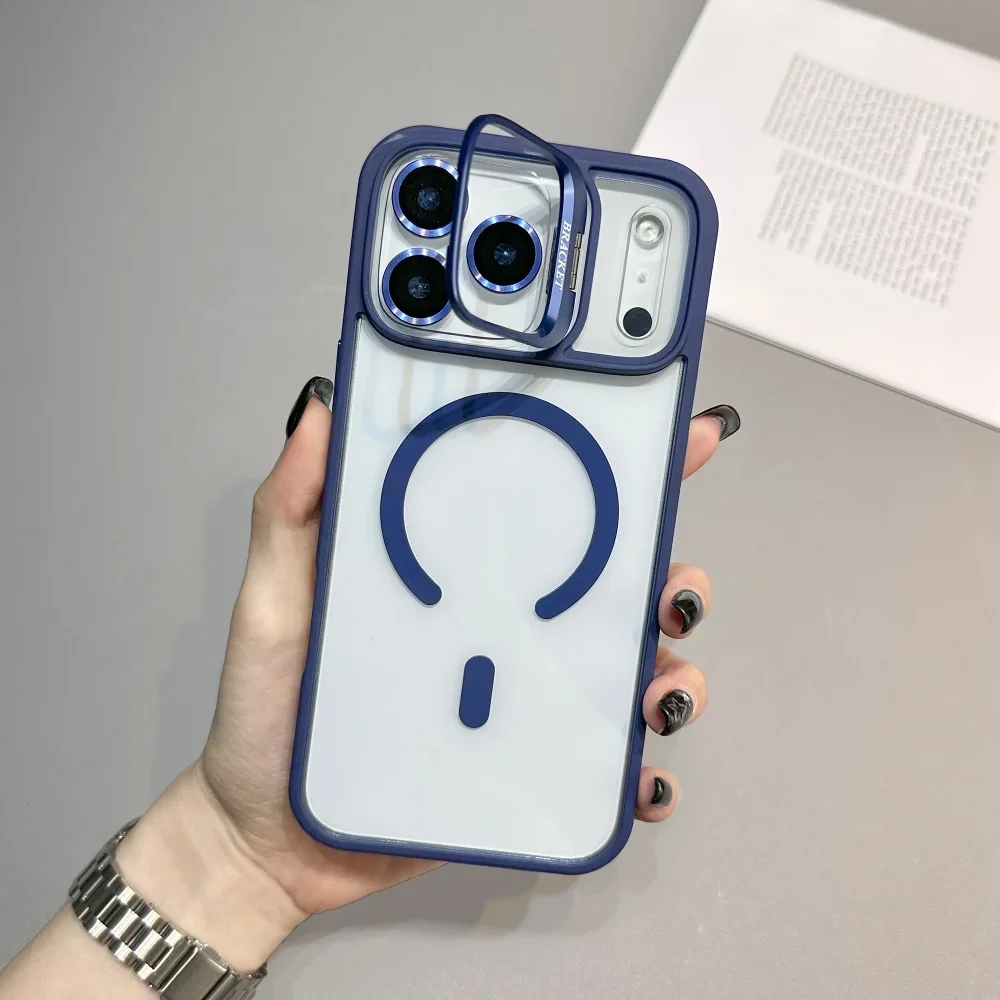 Amo Magnetic Phone Case With Magsafe Stand For Iphone Series_voghion.com