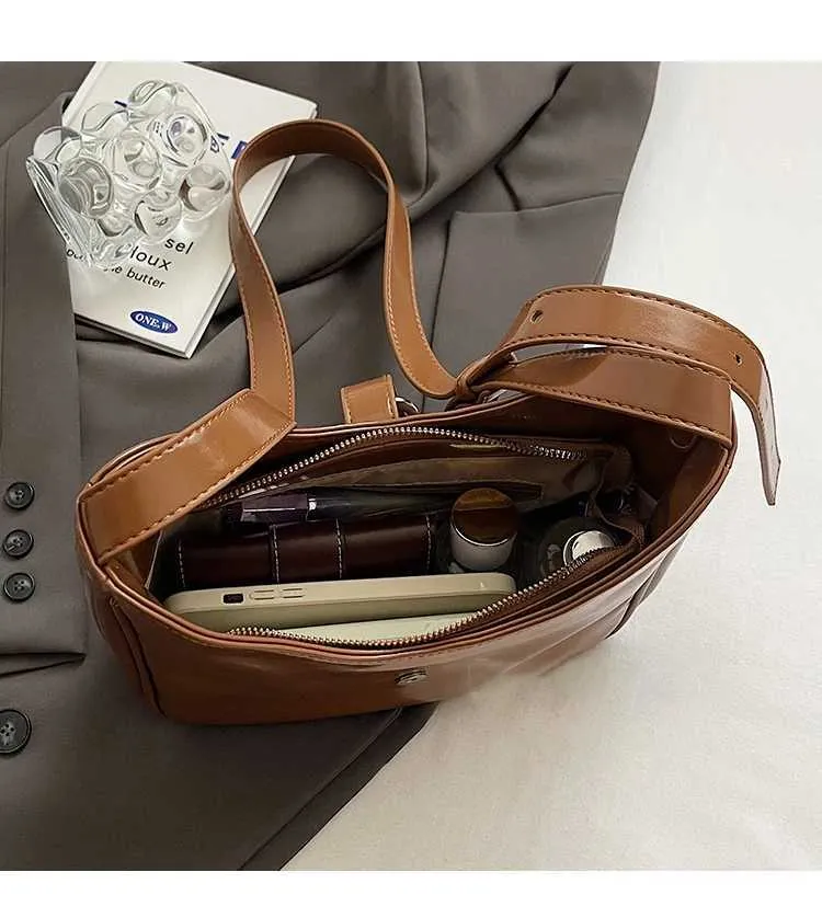 Elegante borsa da donna in PU, morbida pelle, casual, da viaggio, da donna, versatile, con tracolla, grande capacità_voghion.com