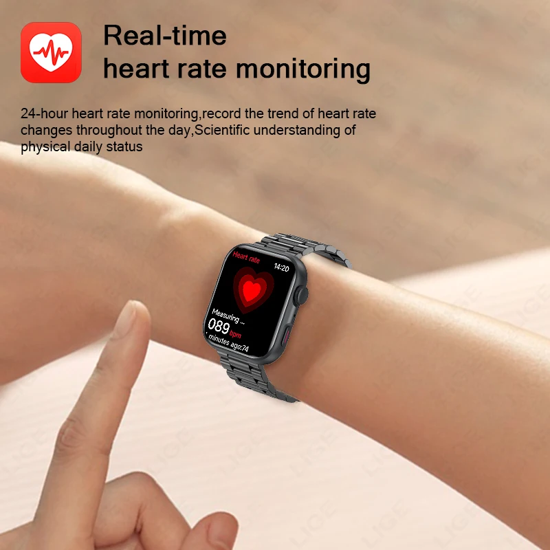 Smartwatch Mit Bluetooth-telefonie Und Herzfrequenzmesser Sport_voghion.com