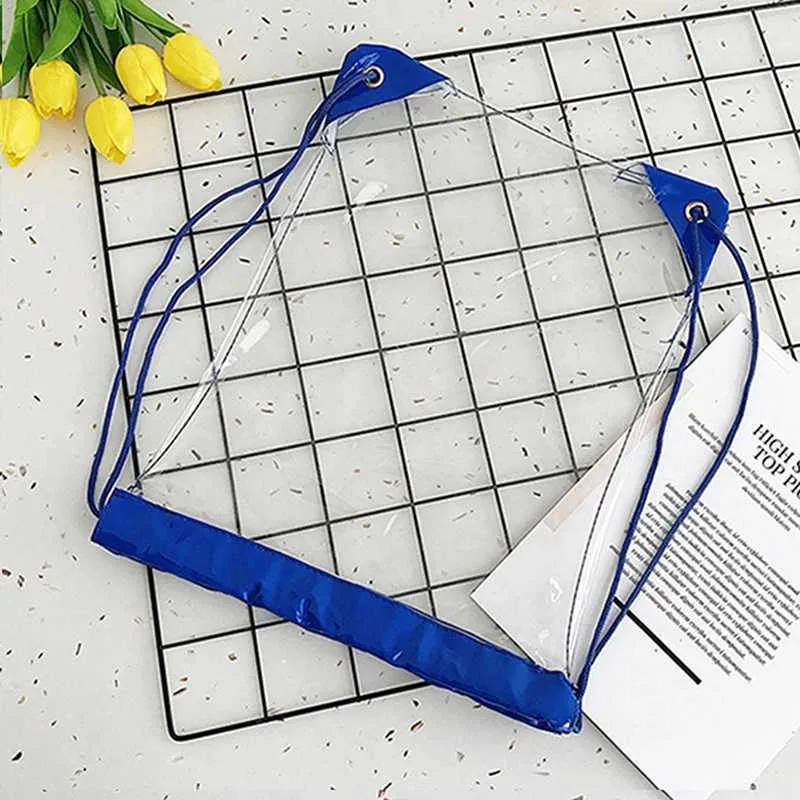 New Transparent Drawstring Backpack Fruit storage Tote Gym Bag Sport Pack Unisex Large Capacity Lightweight Beach_voghion.com