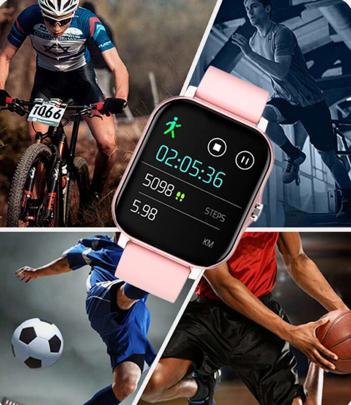 God sportspartner! Smartklokke med berøringsskjerm, utmerket vanntetthet, presis pulsmåling og sømløs Bluetooth-kommunikasjon_voghion.com