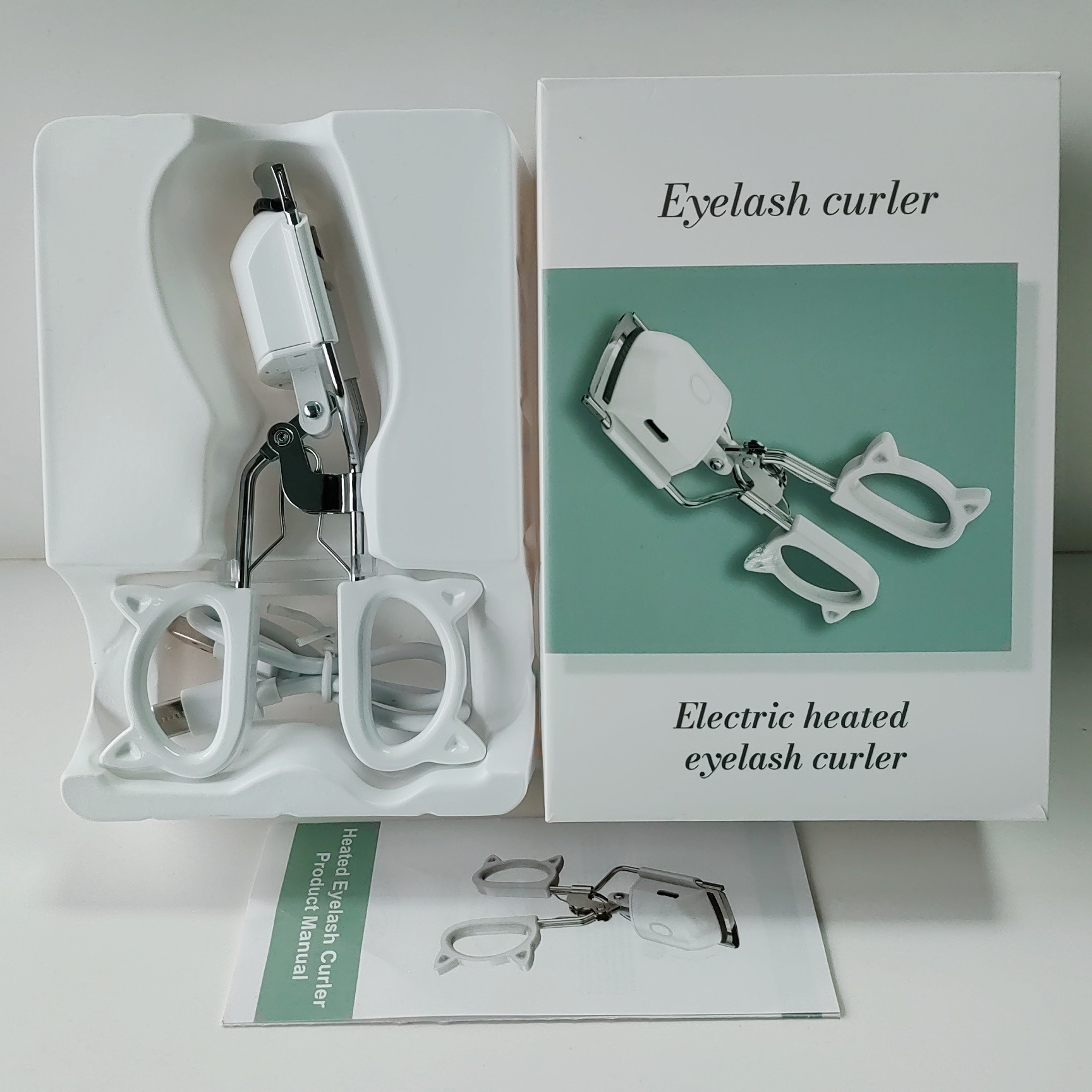 Upgraded Rechargeable Heated Eyelash Curler - Metal Electric Lash Curling Tool With 2-Speed Temperature Control_voghion.com