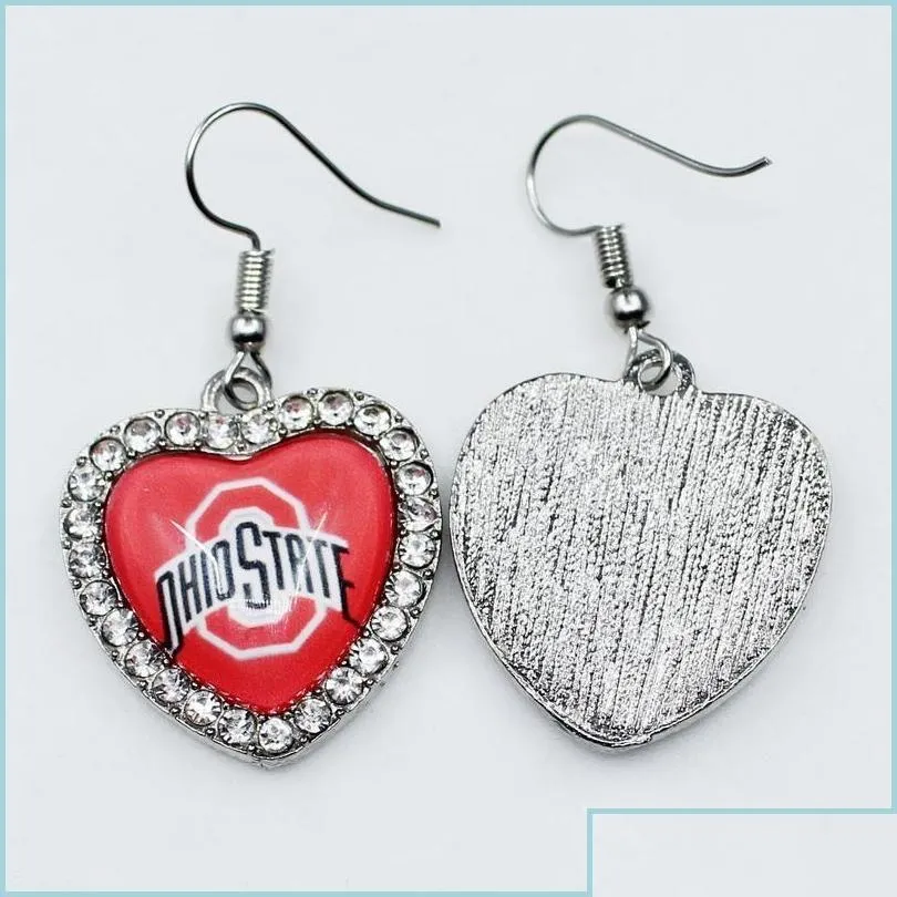Charms US NCAA Football University Team Ohio State Buckeyes Anhänger DIY Halskette Ohrringe Armband Armreifen Knöpfe_voghion.com