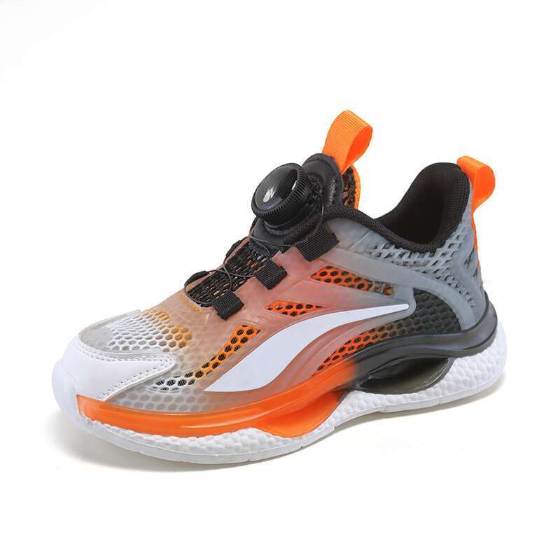 sports Single Mesh Glow-in-the-dark Men's Medium And Large Size Children's Casual Shoes Three-piece Set_voghion.com