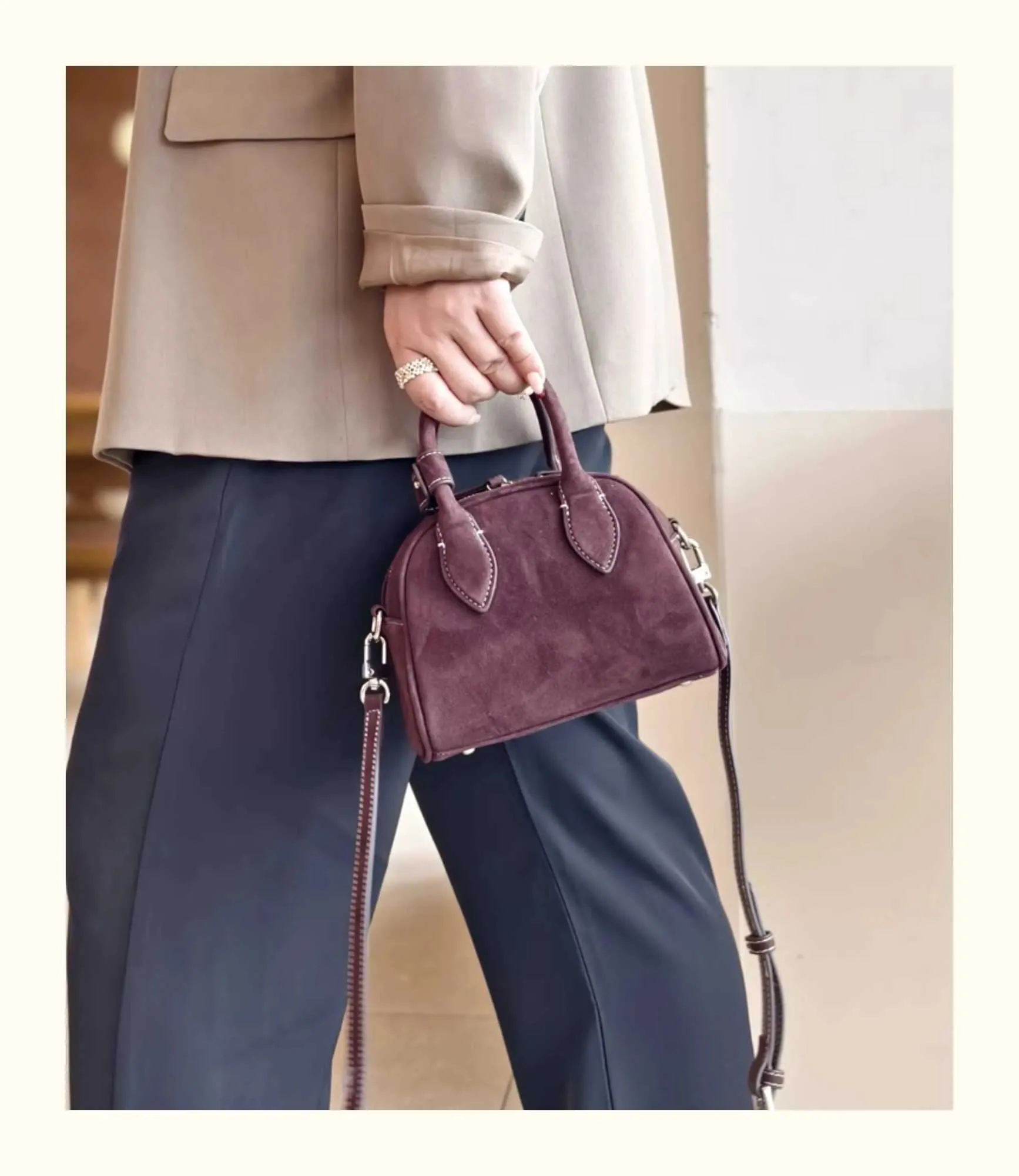 Suède pillow crossbody tas dames retro echt lederen handtas_voghion.com