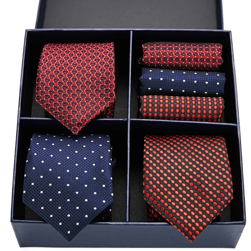 Rusetit Miesten Solmiosarja Klassinen 7,5 cm Solmio ja Keltainen Vihreä Musta Paisley Pocket Square Miehille Häät_voghion.com