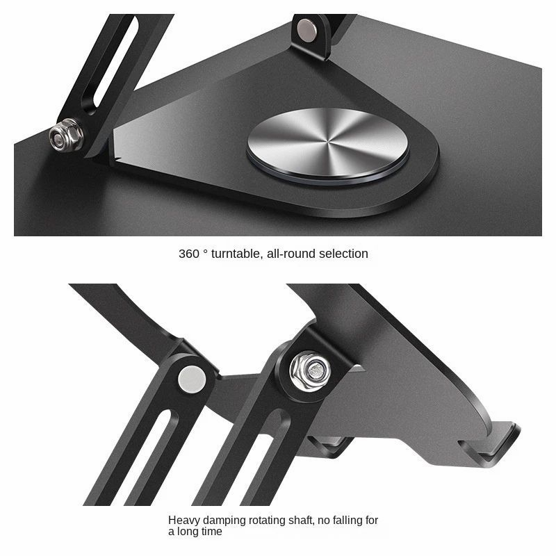 360° Rotating Laptop Stand Foldable Laptop Stand Height Adjustable Foldable Tablet Stand 10-17 Inches Devices_voghion.com
