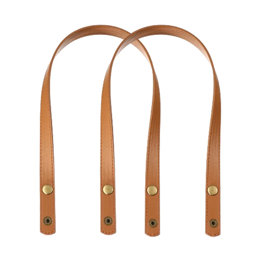 2pcs Detachable PU Leather 60cm Shoulder Bag Belt DIY Replacement Accessories 1.8cm Wide Handbag Band Handle Snap Strap_voghion.com