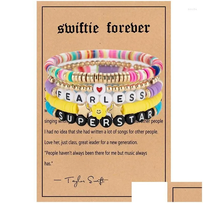 Collana con filo di perline Boho Starly Taylor The Swift Music Series 2023 Global Tour Concert Epoche Commemorative Collection_voghion.com