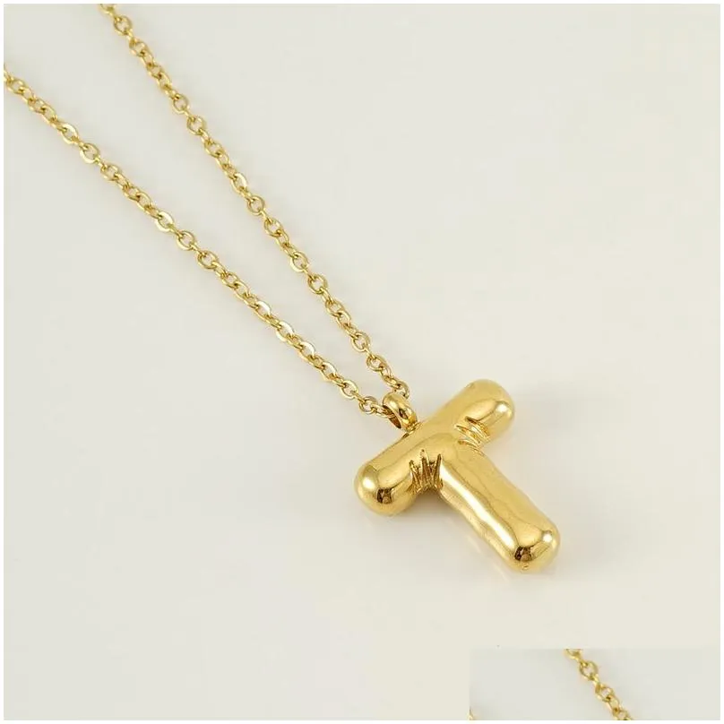 Collana con pendente iniziale lettera oro per donna e uomo_voghion.com