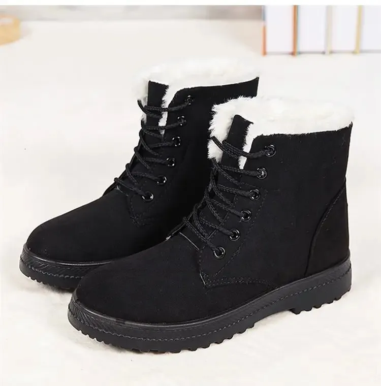 Snow Fashion Platform Donna 2025 Tendenza Mid High Donna Scarpe Invernali Stivali Botas Mujer 241024_voghion.com
