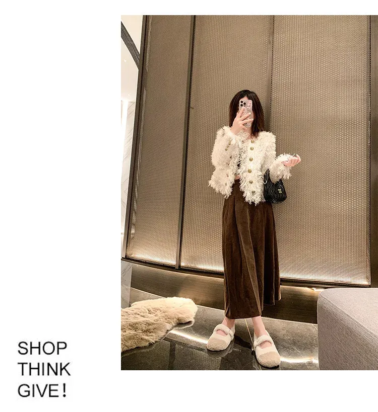 Moda Punta Quadrata Soffice Balletto Appartamento 2025 Inverno Caldo Peluche Cappotto Donna Comodo Pelliccia Mary Jane Scarpa atos 241122_voghion.com